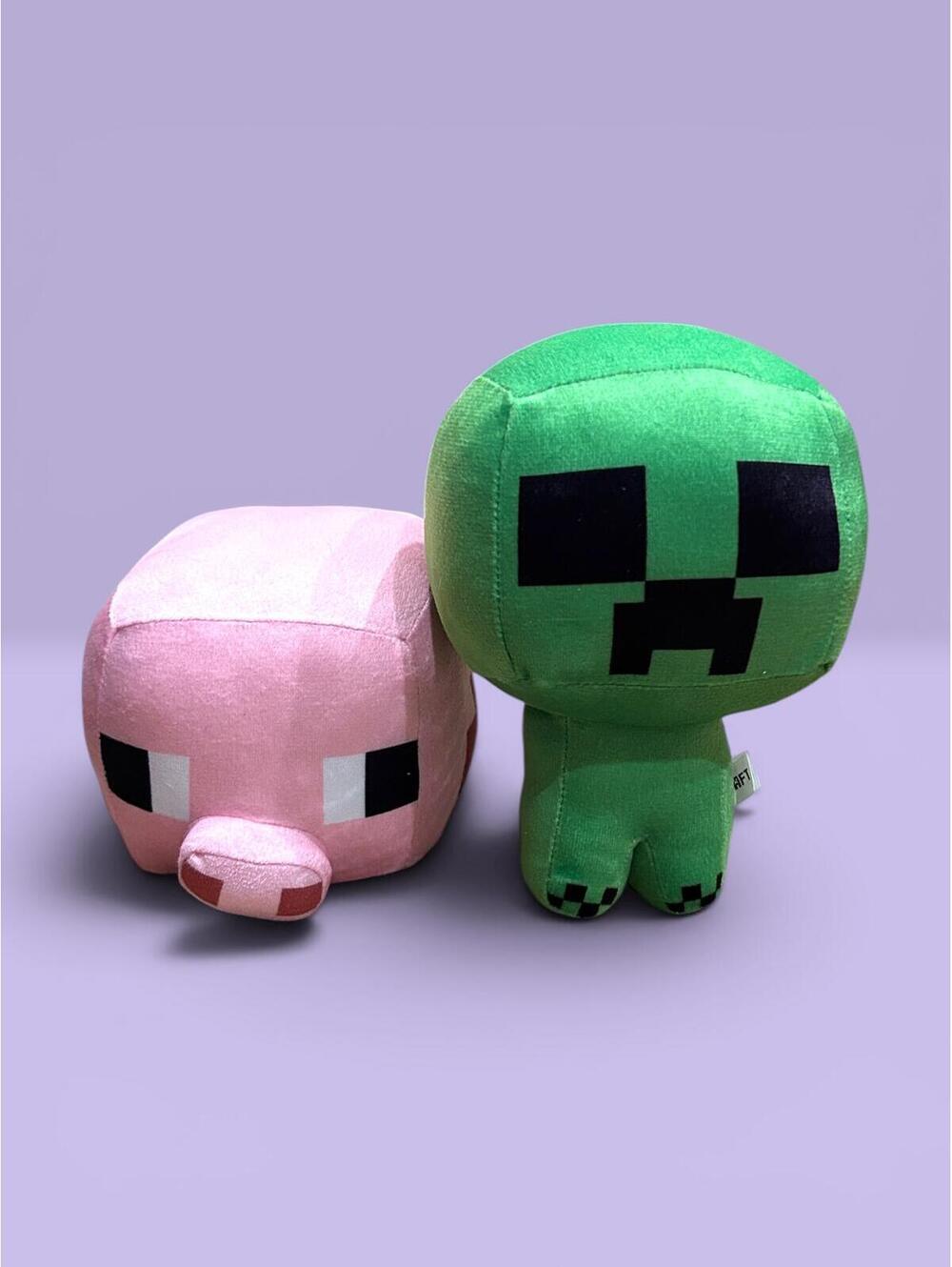 Minecraft Jinx Creeper 6.5" and Pig 4" Lot